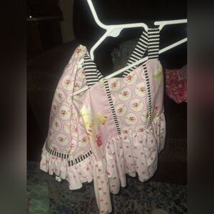 Pink Floral and Polka Dot Dress